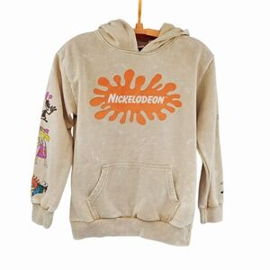 Nickelodeon Rugrats Hey Arnold Ren‎ and Stimpy Kid's Size 8 Hoodie Sweatshirt